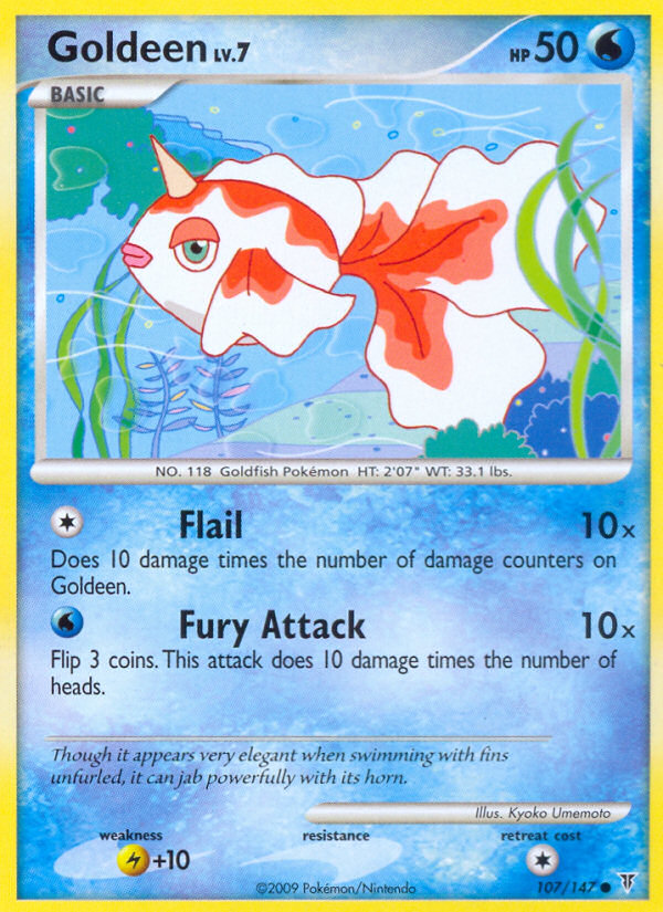 Goldeen — illustrated card