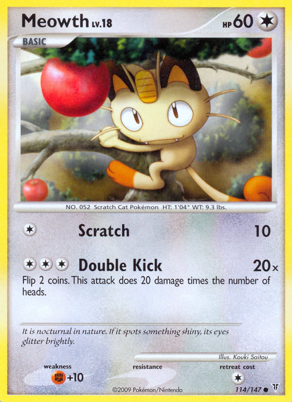 Meowth — illustrated card