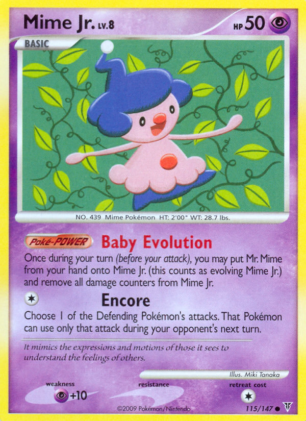 Mime Jr. — illustrated card
