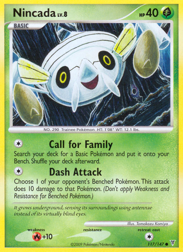Nincada — illustrated card