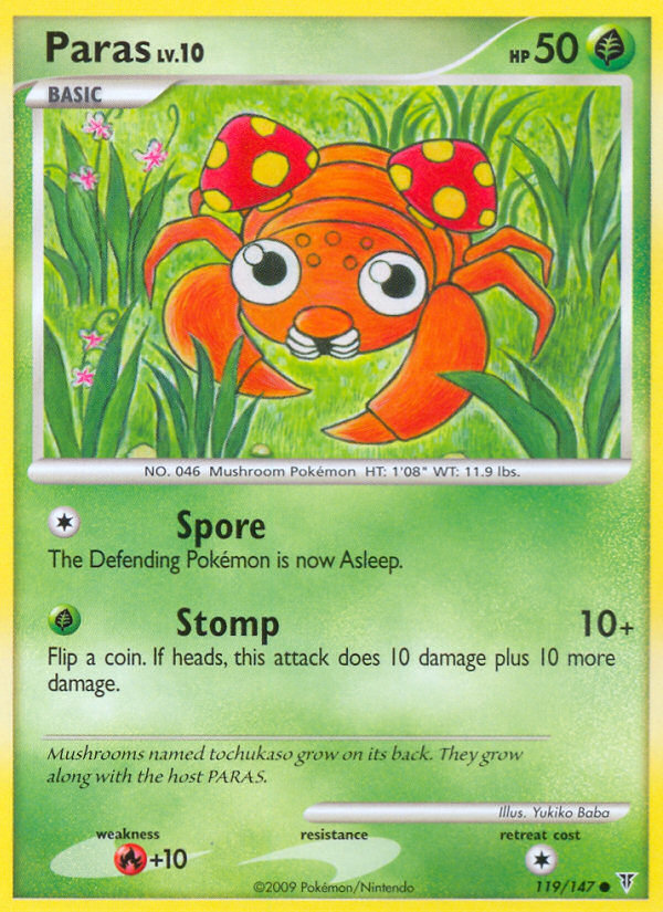 Paras — illustrated card