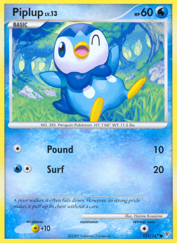 Piplup — illustrated card