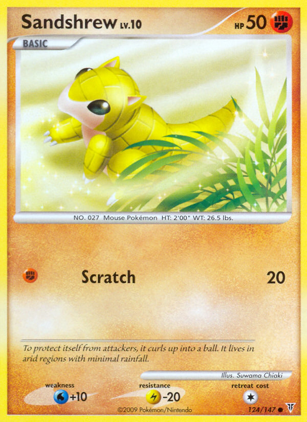 Sandshrew — illustrated card