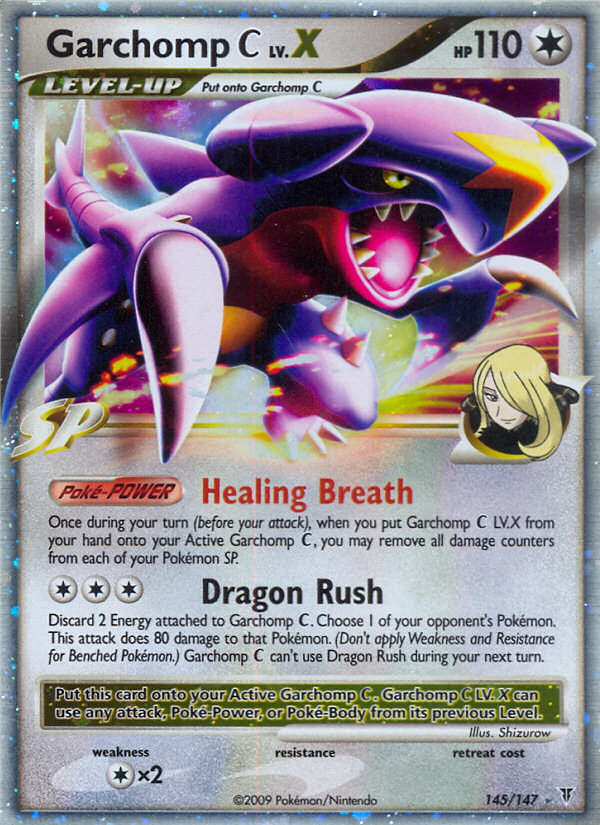 Garchomp C LV.X — illustrated card