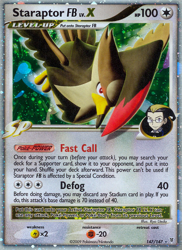 Staraptor FB LV.X — illustrated card
