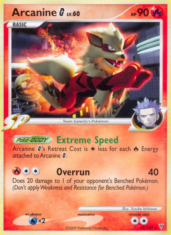 Arcanine G — illustrated card