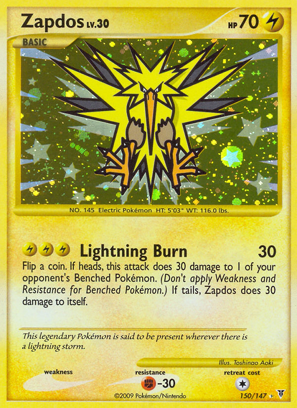 Zapdos — illustrated card