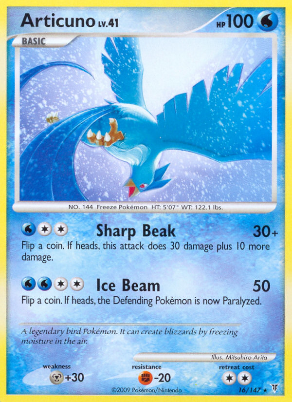Articuno — illustrated card