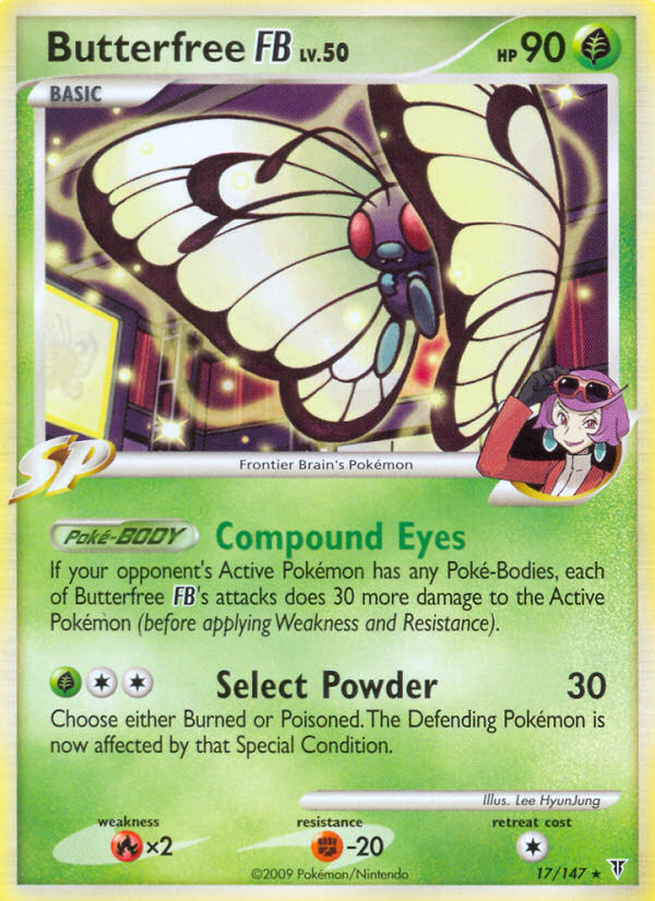 Butterfree FB — illustrated card