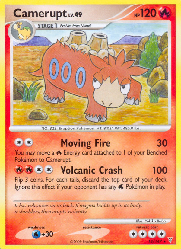Camerupt — illustrated card