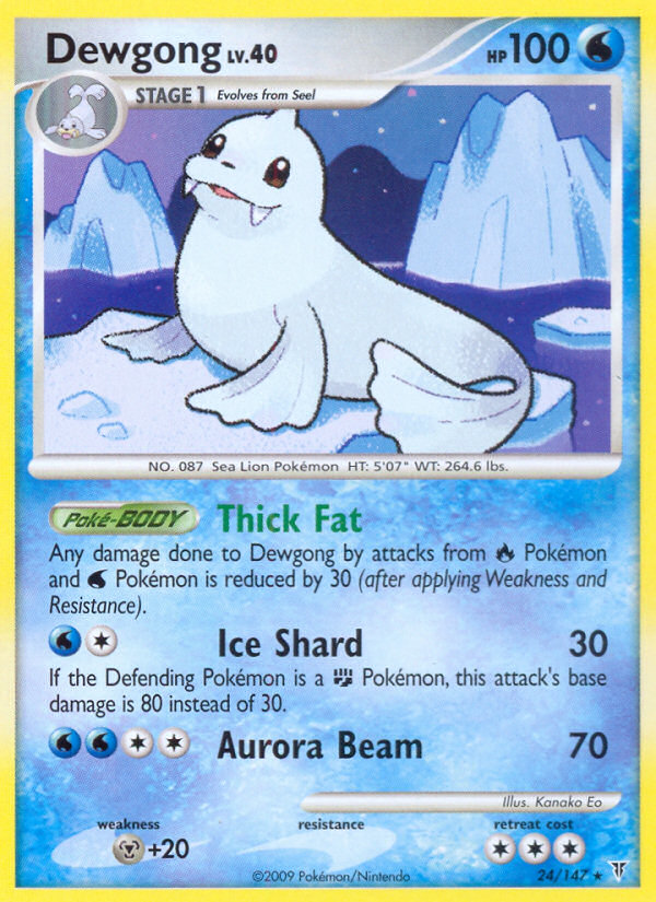 Dewgong — illustrated card