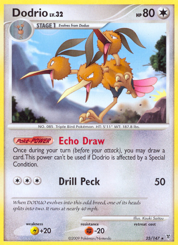 Dodrio — illustrated card