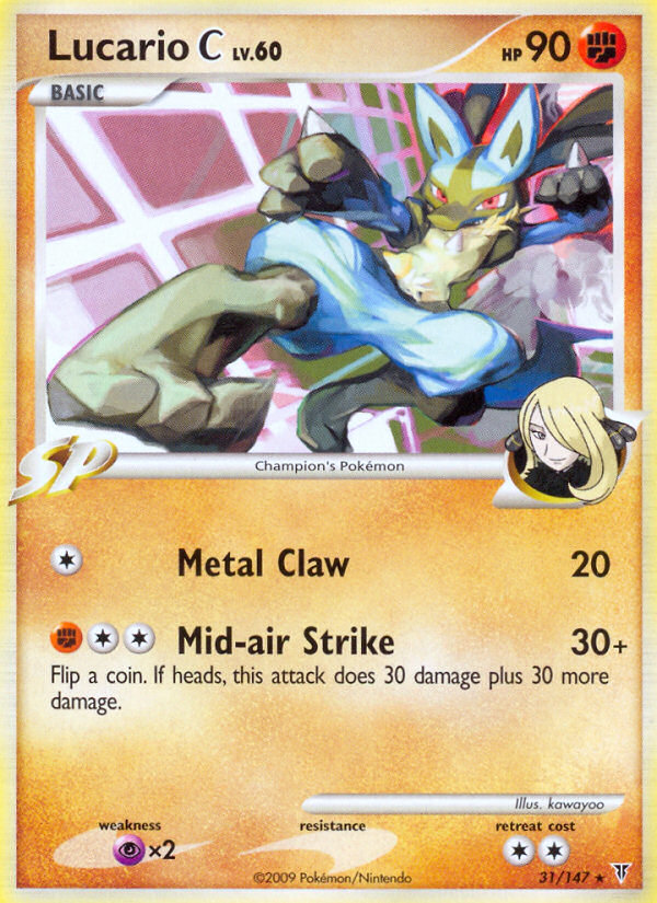 Lucario C — illustrated card