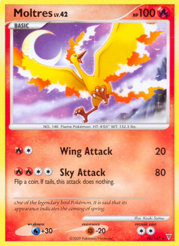 Moltres — illustrated card
