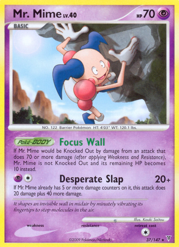 Mr. Mime — illustrated card