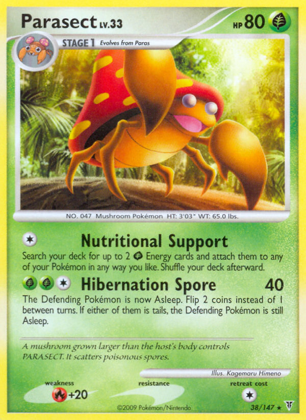 Parasect — illustrated card