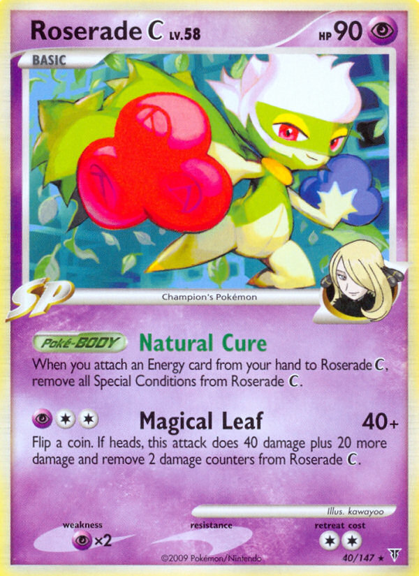 Roserade C — illustrated card