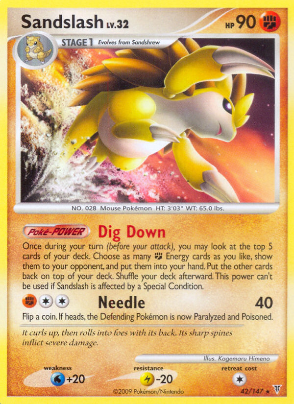 Sandslash — illustrated card