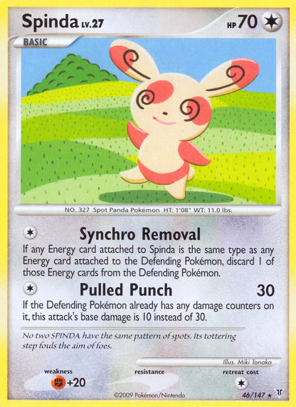 Spinda — illustrated card