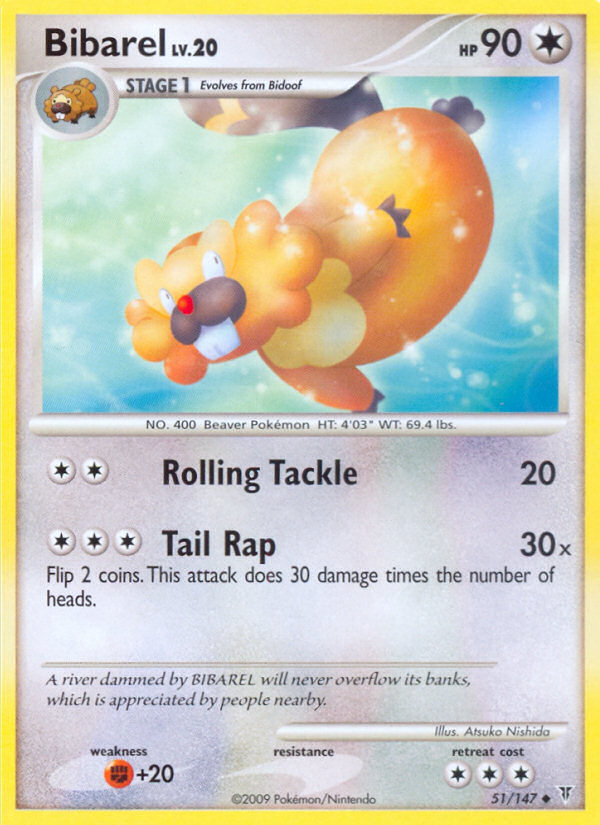 Bibarel — illustrated card
