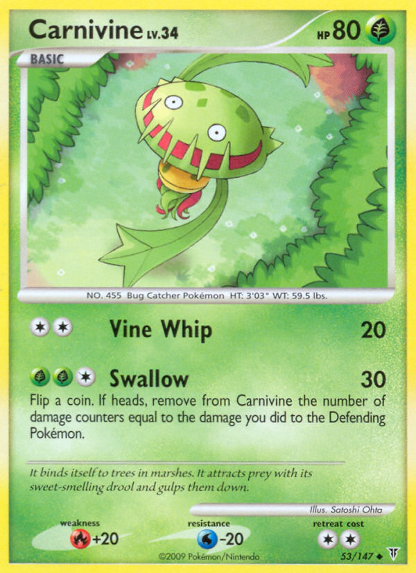 Carnivine — illustrated card