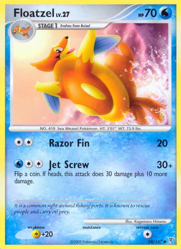 Floatzel — illustrated card