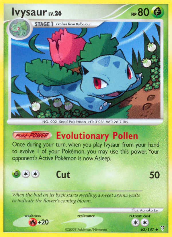 Ivysaur — illustrated card