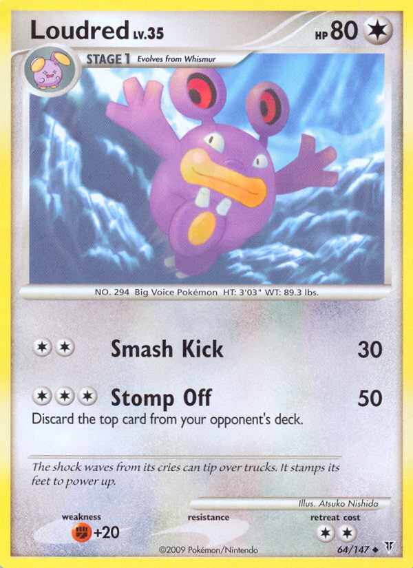 Loudred — illustrated card