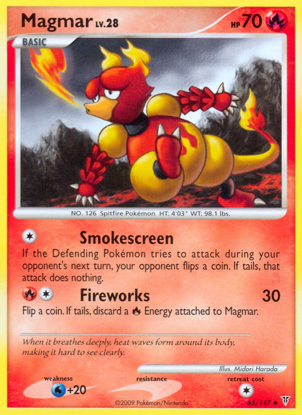 Magmar — illustrated card
