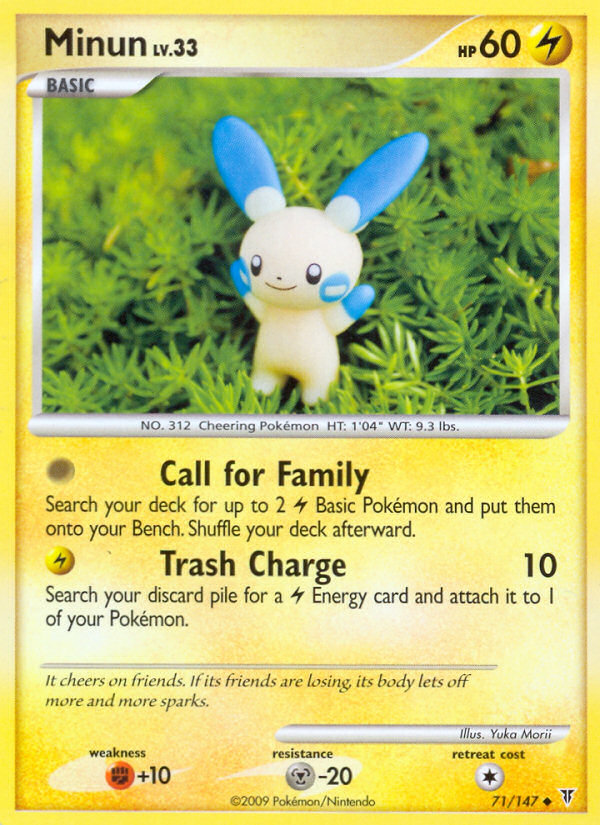 Minun — illustrated card