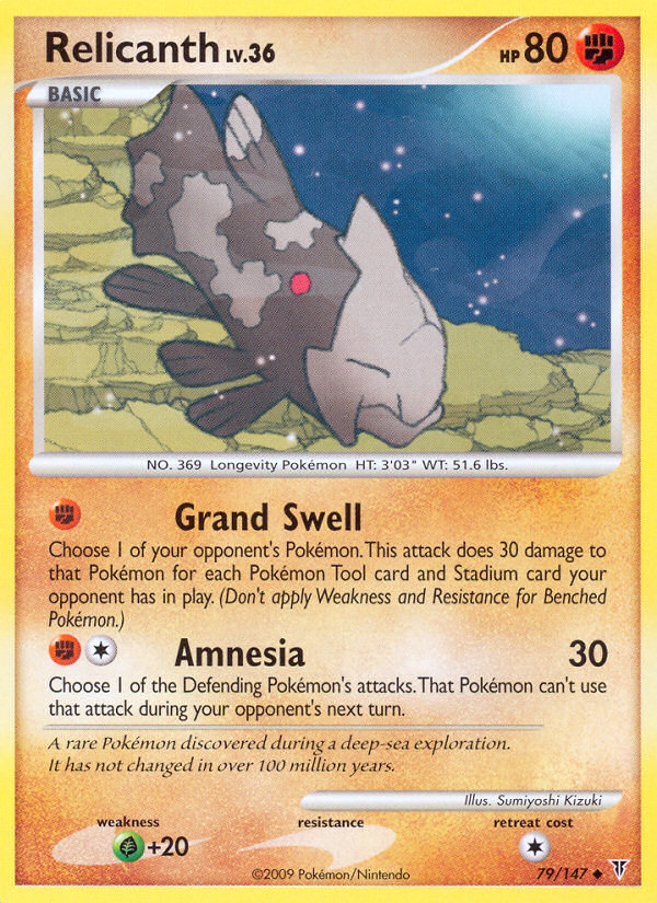 Relicanth — illustrated card
