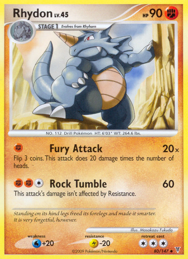Rhydon — illustrated card
