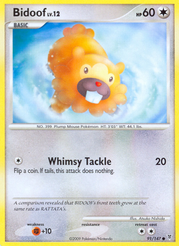 Bidoof — illustrated card