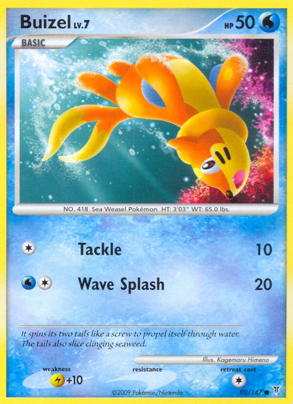 Buizel — illustrated card