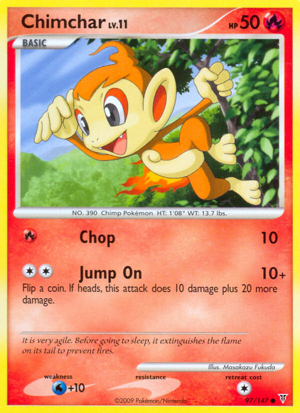 Chimchar — illustrated card