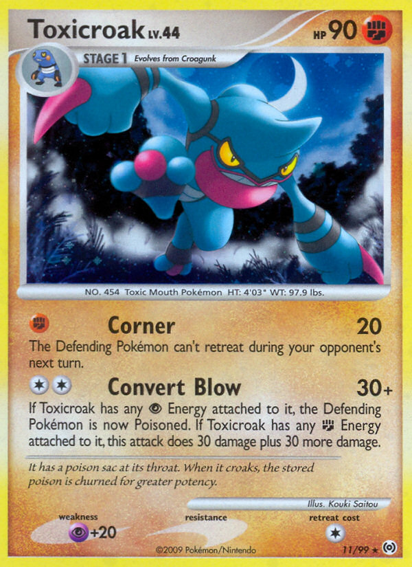 Toxicroak — illustrated card
