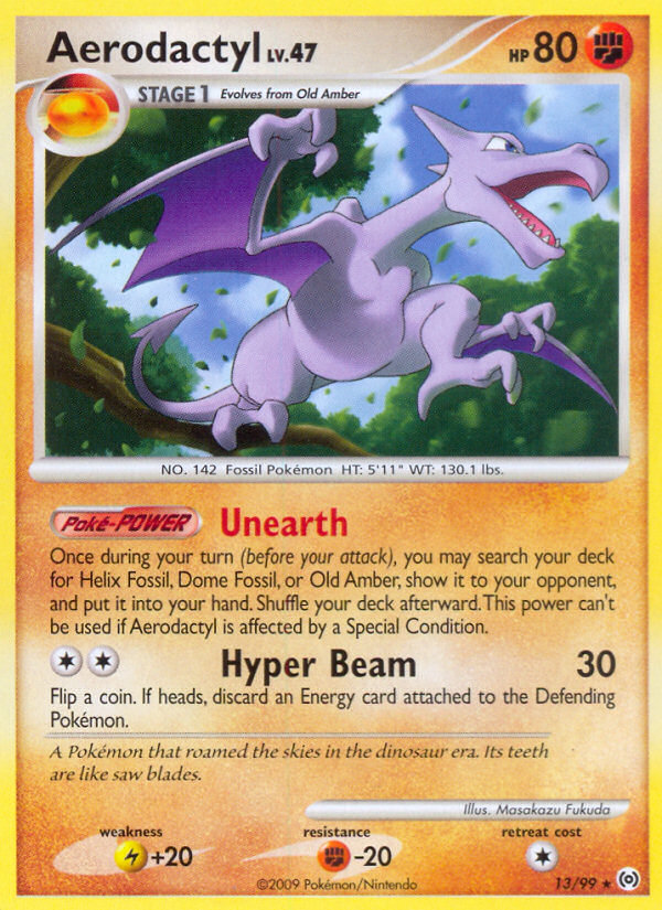 Aerodactyl — illustrated card