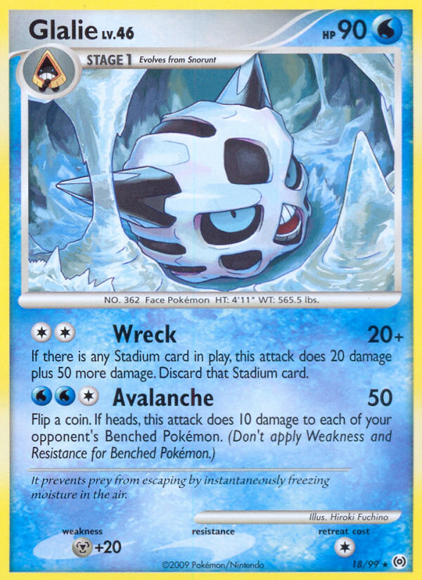Glalie — illustrated card