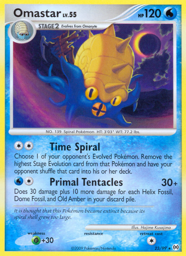 Omastar — illustrated card