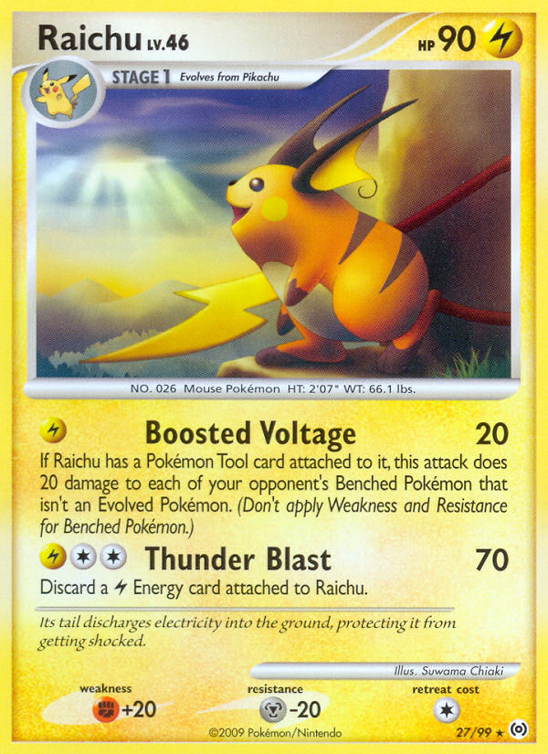 Raichu — illustrated card