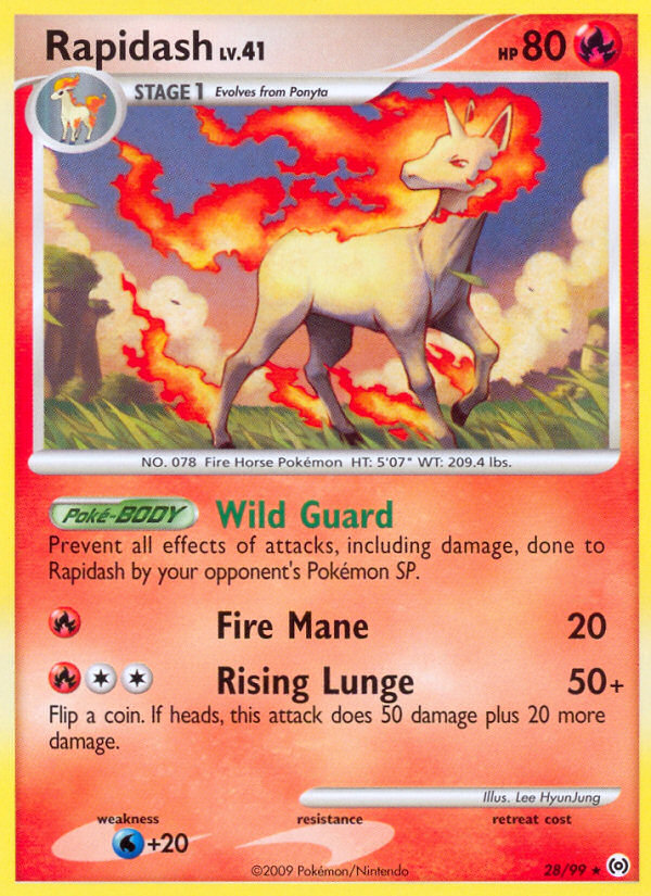 Rapidash — illustrated card