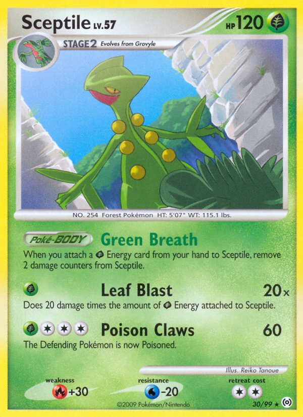 Sceptile — illustrated card