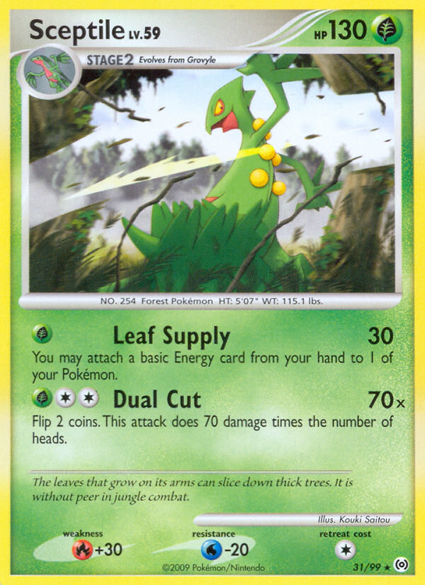 Sceptile — illustrated card