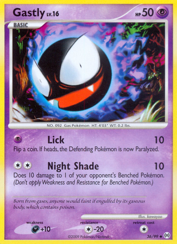 Gastly — illustrated card