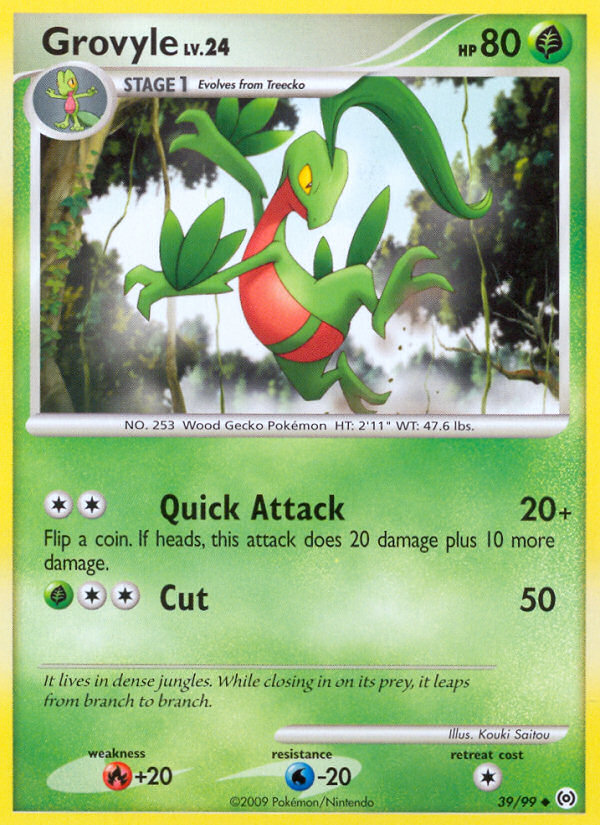 Grovyle — illustrated card