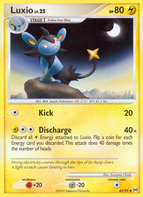 Luxio — illustrated card