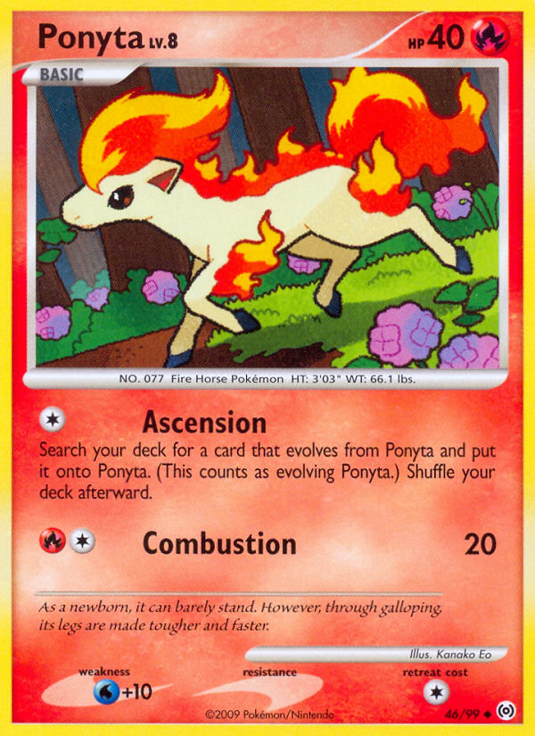 Ponyta — illustrated card