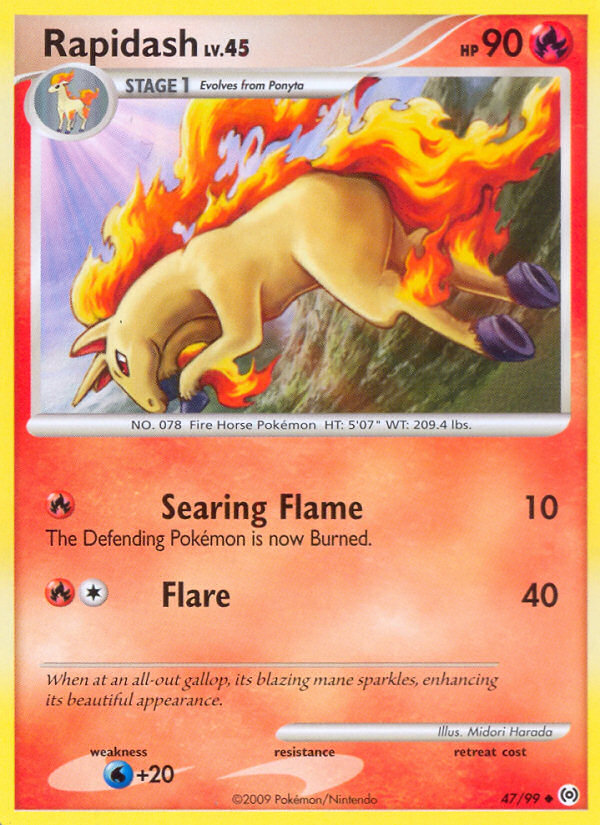 Rapidash — illustrated card
