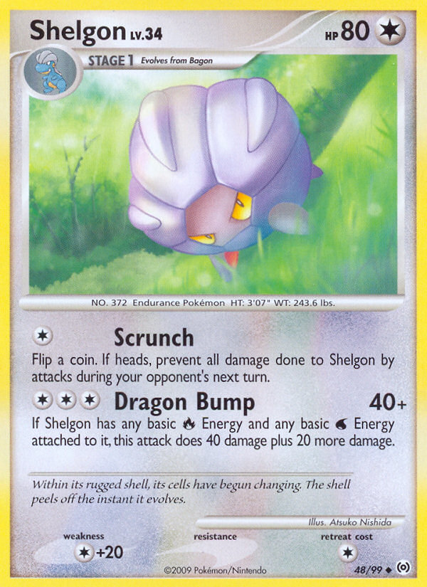 Shelgon — illustrated card