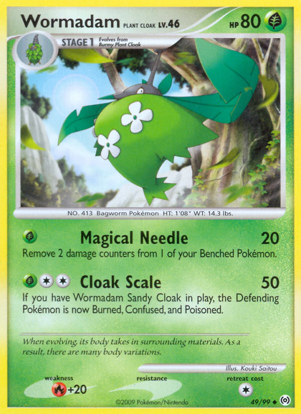 Wormadam Plant Cloak — illustrated card